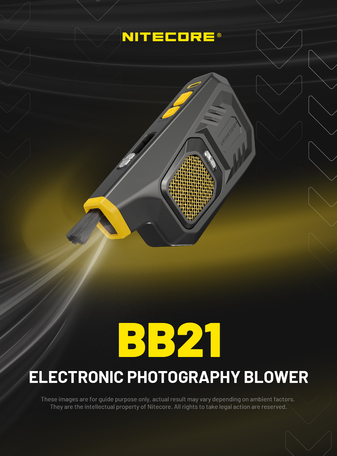 Nitecore Blowerbaby BB21 Souffleur d'air de nettoyage électronique ver